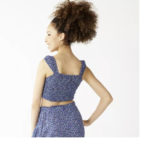 JUNIORS REWIND CROP TANK TOP SIZE M  #511 - Picture 2 of 4